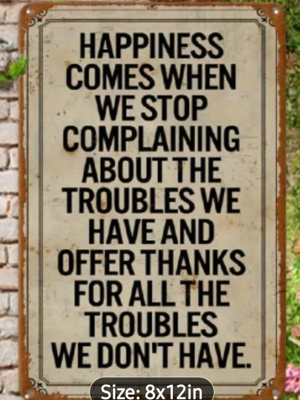 Wall deco inspirational Quote Stylo Vintage Nwt
